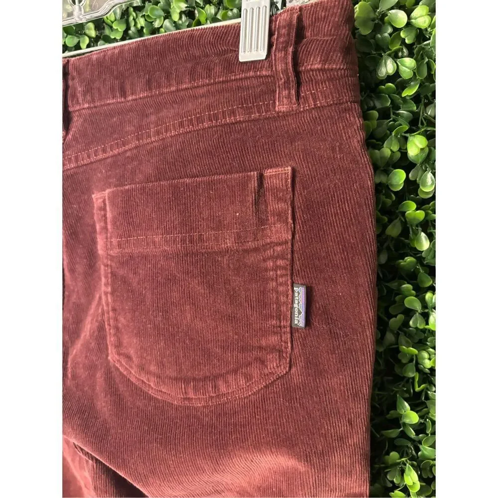 Patagonia Women’s Maroon Corduroy Pants Size 30